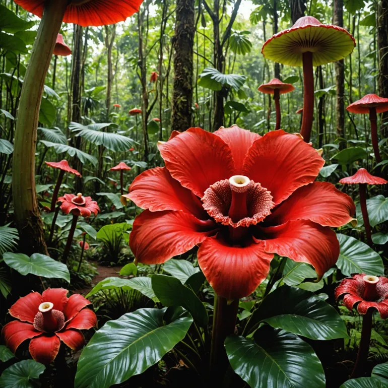 Самые большие цветы в мире: феномен Раффлезии и аморфофаллуса